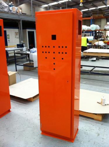 Orange cabinet